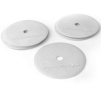 Training markers (marking mats) – 10 white in a set Yakimasport