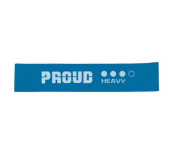 RESISTANCE RUBBER MINI BAND PERFORMANCE PROUD : COLOR BLUE, HIGH RESISTANCE