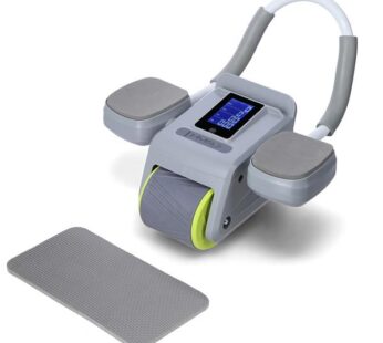 AUTOMATIC ABDOMINAL EXERCISE WHEEL KA08 GRAY AB WHEEL FOR EXERCISING ABS MUSCLES HMS