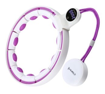 Gymnastic hoop with weight and counter HHM17 HULA HOP WHITE/VIOLET MAGNETIC WITH WEIGHT + COUNTER HMS