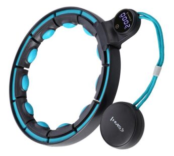 Gymnastic hoop with weight and counter HHM17 HULA HOP BLACK/TURQUOISE MAGNETIC WITH WEIGHT + COUNTER HMS