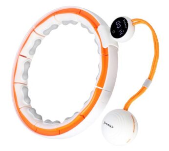 Exercise hoop with weight and counter HHM21 HULA HOP WHITE/ORANGE MAGNETIC WITH WEIGHT + COUNTER HMS