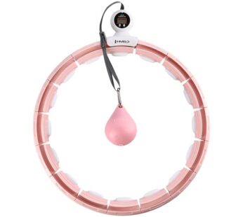 HHM15 HULA HOOP pink MAGNETIC WITH WEIGHT + COUNTER HMS