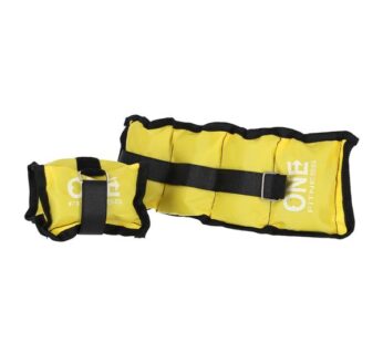 Hand and foot weights WW02 2 x 1,5 KG ONE FITNESS (Yellow)