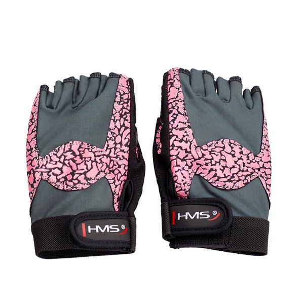 RST03 L SIZE LADY FITNESS GLOVES HMS (pink - gray)