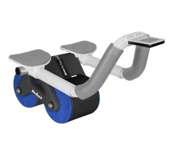 Abdominal press trainer with timer, AB roller Wheel AB-3, black and blue, REBEL ACTIVE